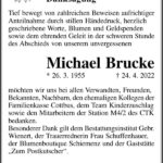 Danksagung Michael Brucke
