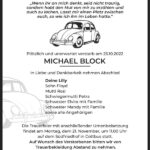 Traueranzeige Michael Block