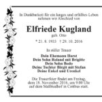 Traueranzeige Elfriede Kugland, geb. Otto