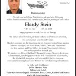 Danksagung Hardy Stein