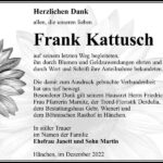 Danksagung Frank Kattusch