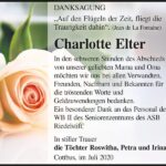 Danksagung Charlotte Elter
