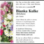 Jahresgedenken Bianka Kulke (Bibchen), geb. Schulz