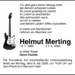 Traueranzeige Helmut Merting