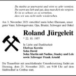 Traueranzeige Roland Jürgeleit