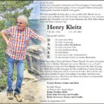 Danksagung Henry Kleitz