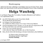 Danksagung Helga Waschnig