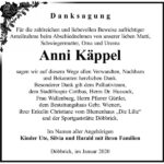 Danksagung Anni Käppel