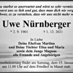 Traueranzeige Uwe Nürnberger