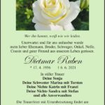 Traueranzeige Dietmar Ruben