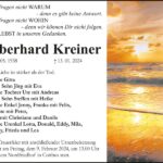 Traueranzeige Eberhard Kreiner