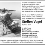 Traueranzeige Steffen Vogel