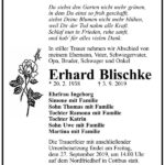 Traueranzeige Erhard Blischke