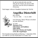 Traueranzeige Angelika Düsterhöft, geb. Kettlitz