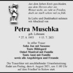 Traueranzeige Petra Muschka, geb. Lehmann