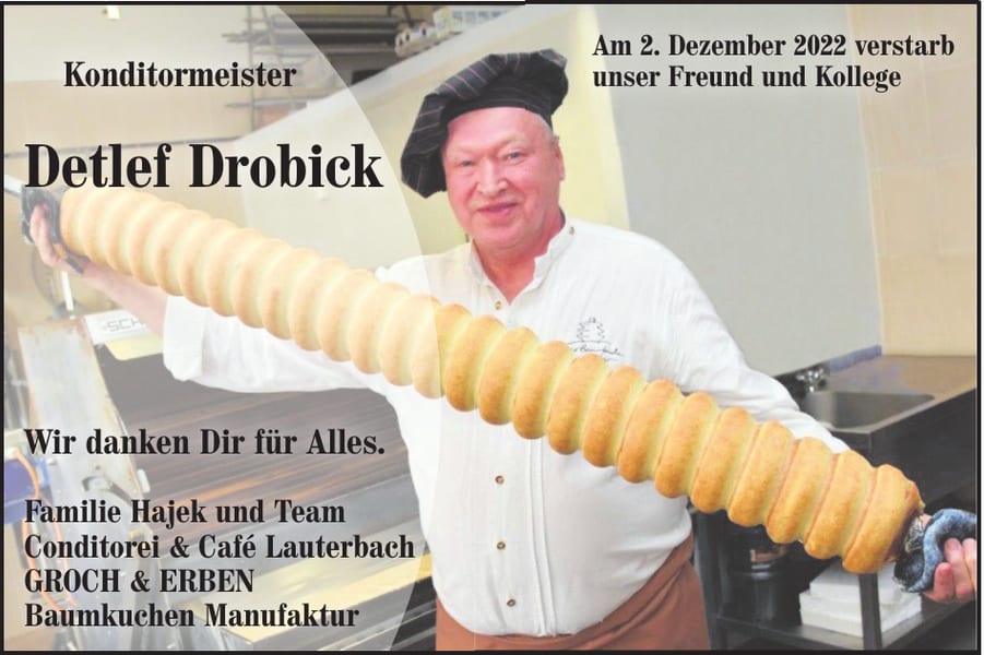 Nachruf Detlef Drobick