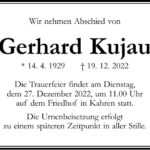 Traueranzeige Gerhard Kujau