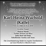 Traueranzeige Karl-Heinz Wuchold