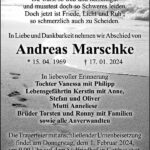 Traueranzeige Andreas Marschke