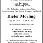 Traueranzeige Dieter Morling