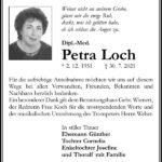 Danksagung Petra Loch