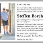 Danksagung Steffen Borchart