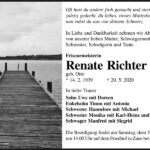 Traueranzeige Renate Richter, geb. Otto