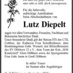 Danksagung Lutz Diepelt