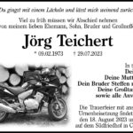 Traueranzeige Jörg Teichert