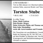 Traueranzeige Torsten Stube
