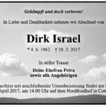 Traueranzeige Dirk Israel