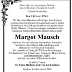 Danksagung Margot Mausch