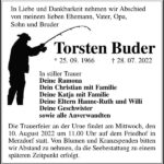 Traueranzeige Torsten Buder