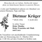 Traueranzeige Dietmar Krüger
