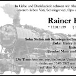 Traueranzeige Rainer Kolb