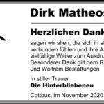 Danksagung Dirk Matheoszat