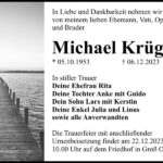 Traueranzeige Michael Krüger