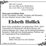 Danksagung Elsbeth Hollick