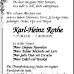 Traueranzeige Karl-Heinz Rothe