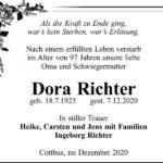 Traueranzeige Dora Richter