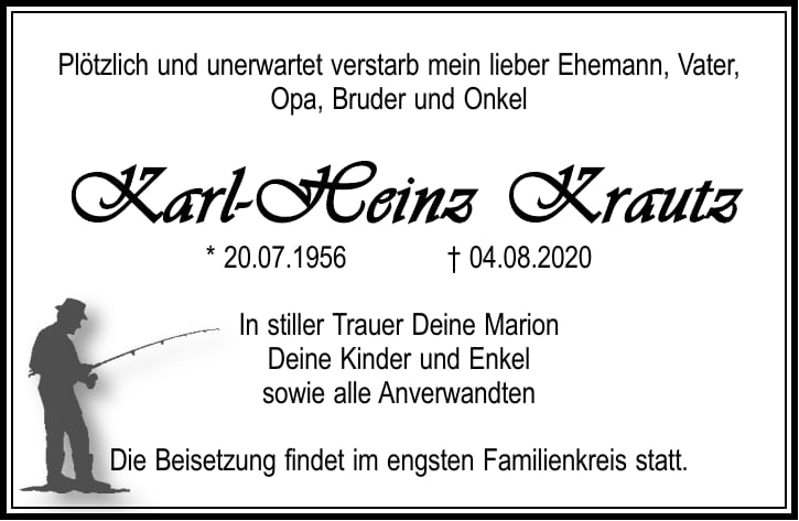 Traueranzeige Karl-Heinz Krautz