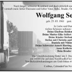 Traueranzeige Wolfgang Seifert