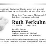 Traueranzeige Ruth Perkuhn