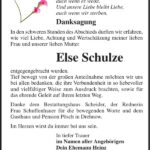Danksagung Else Schulze