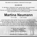 Danksagung Martina Neumann