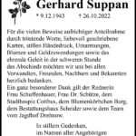 Traueranzeige Gerhard Suppan