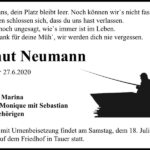 Traueranzeige Hartmut Neumann