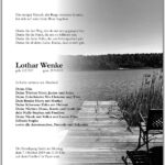 Traueranzeige Lothar Wenke
