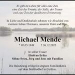 Danksagung Michael Mende