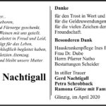 Danksagung Anna Nachtigall